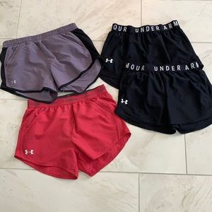 Set of 4 Under Armour shorts small